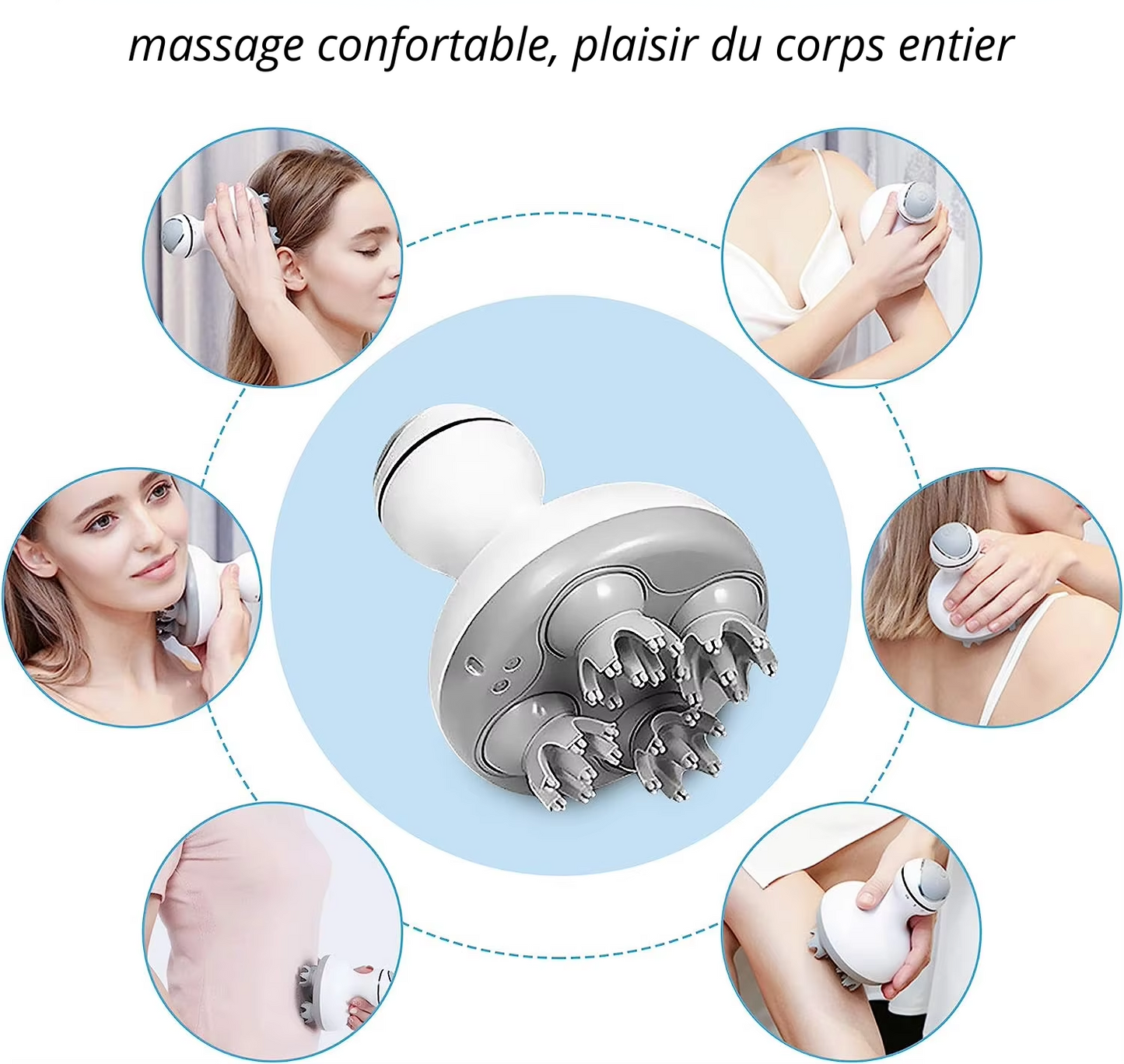 Masseur Tête Etanche Portable